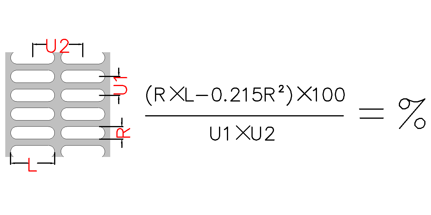 直排長圓孔示意圖